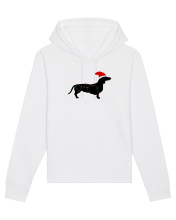 Santa Dog White