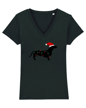 Santa Dog Black