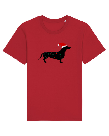 Santa Dog Red