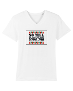Tell Me Tricou mânecă scurtă guler V Bărbat Presenter