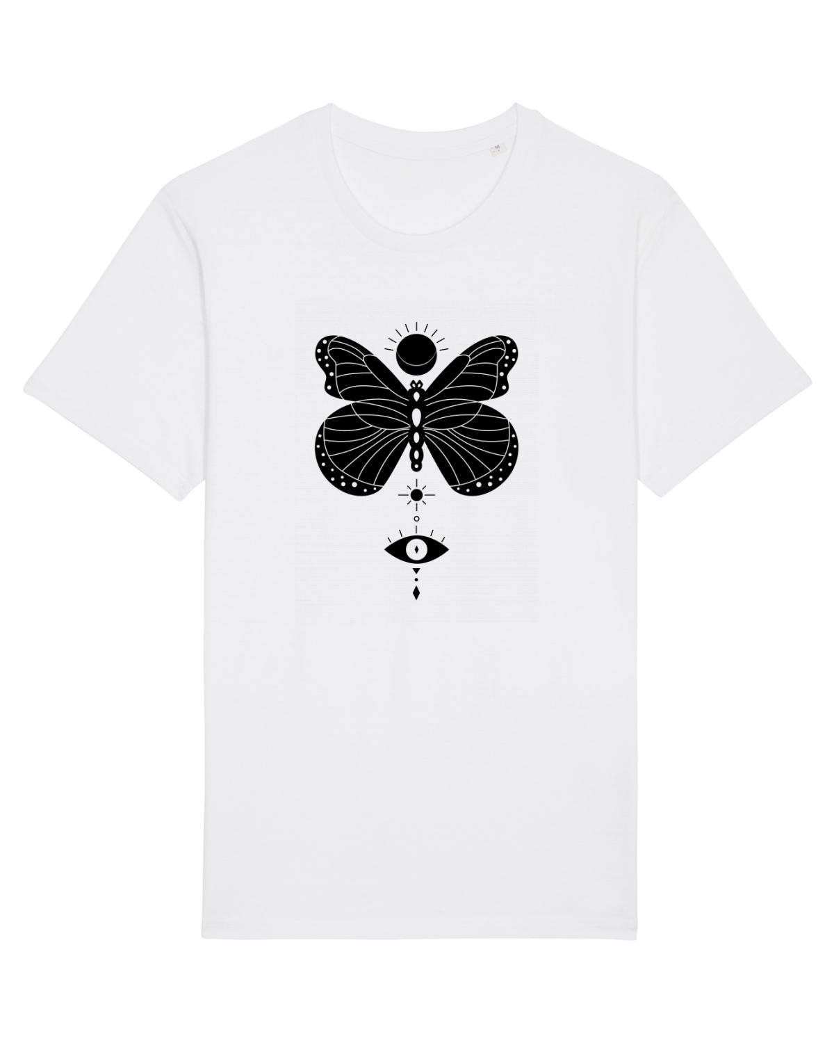 Tricou mânecă scurtă Unisex Rocker White