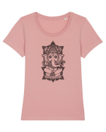 Ganesh Tricou mânecă scurtă guler larg fitted Damă Expresser