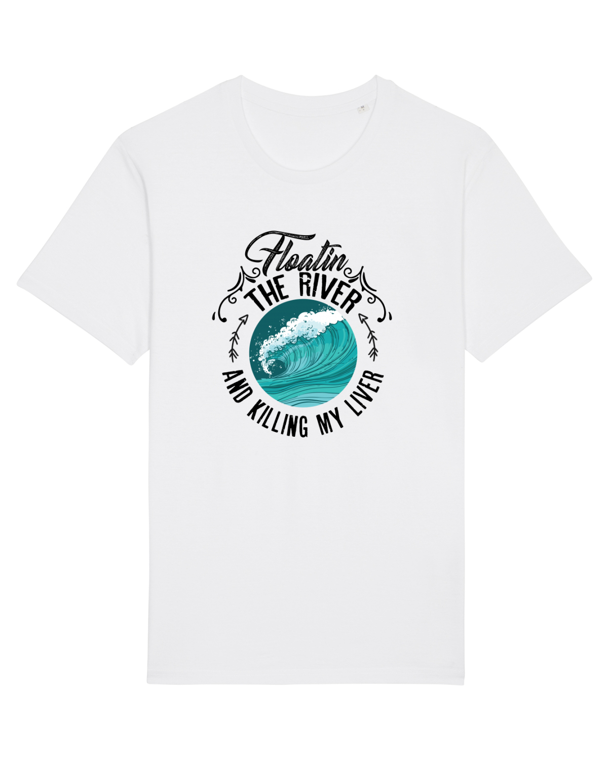 Tricou mânecă scurtă Unisex Rocker White