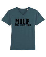 MILF Tricou mânecă scurtă guler V Bărbat Presenter