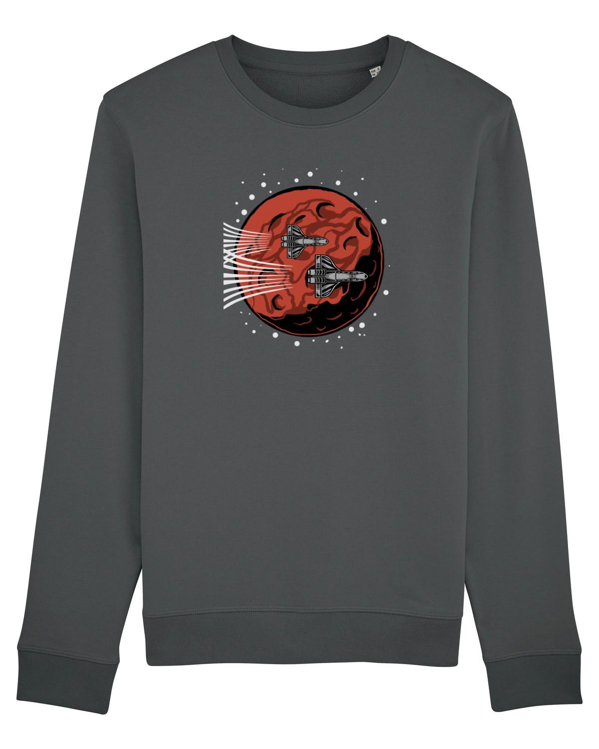 Bluză mânecă lungă Unisex Rise Anthracite