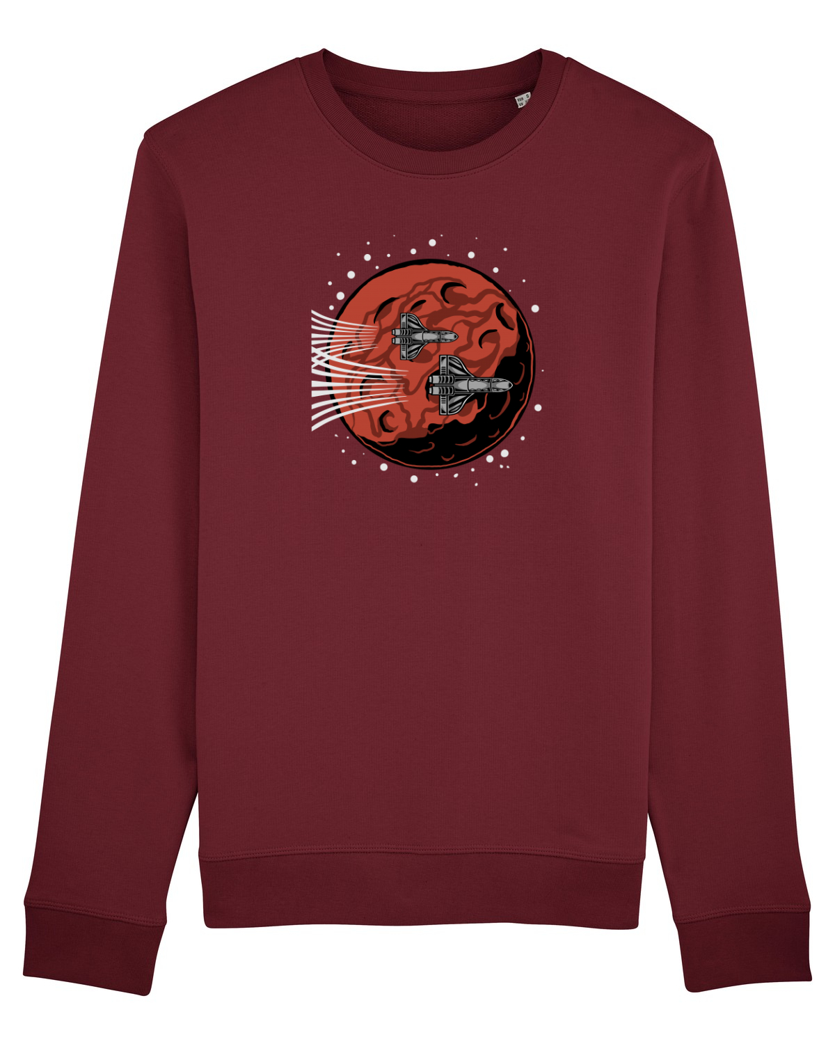 Bluză mânecă lungă Unisex Rise Burgundy