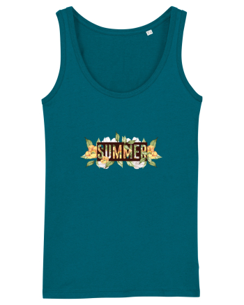 Summer Floral Ocean Depth