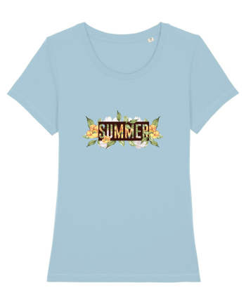 Summer Floral Sky Blue