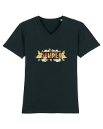 Summer Floral Tricou mânecă scurtă guler V Bărbat Presenter