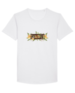 Summer Floral Tricou mânecă scurtă guler larg Bărbat Skater