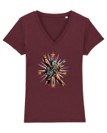 Rock the Stars Tricou mânecă scurtă guler V Damă Evoker