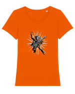 Rock the Stars Tricou mânecă scurtă guler larg fitted Damă Expresser