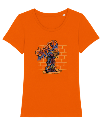 Graffiti Bright Orange