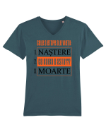 Cele 3 etape ale vietii Tricou mânecă scurtă guler V Bărbat Presenter