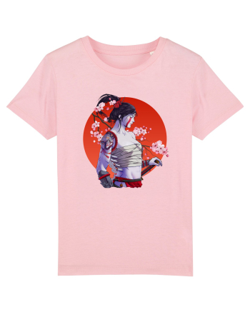 Japan Samurai Girl Cotton Pink