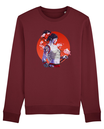 Japan Samurai Girl Burgundy