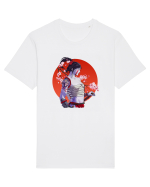 Japan Samurai Girl Tricou mânecă scurtă Unisex Rocker