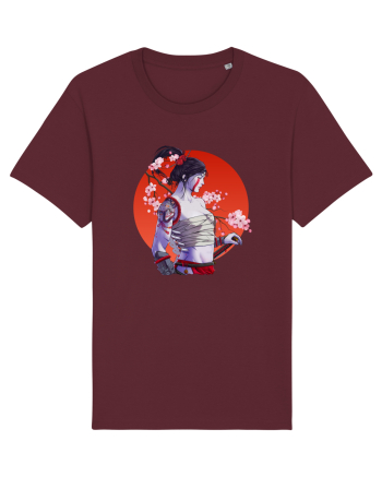 Japan Samurai Girl Burgundy
