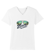 Beach Please Tricou mânecă scurtă guler V Bărbat Presenter