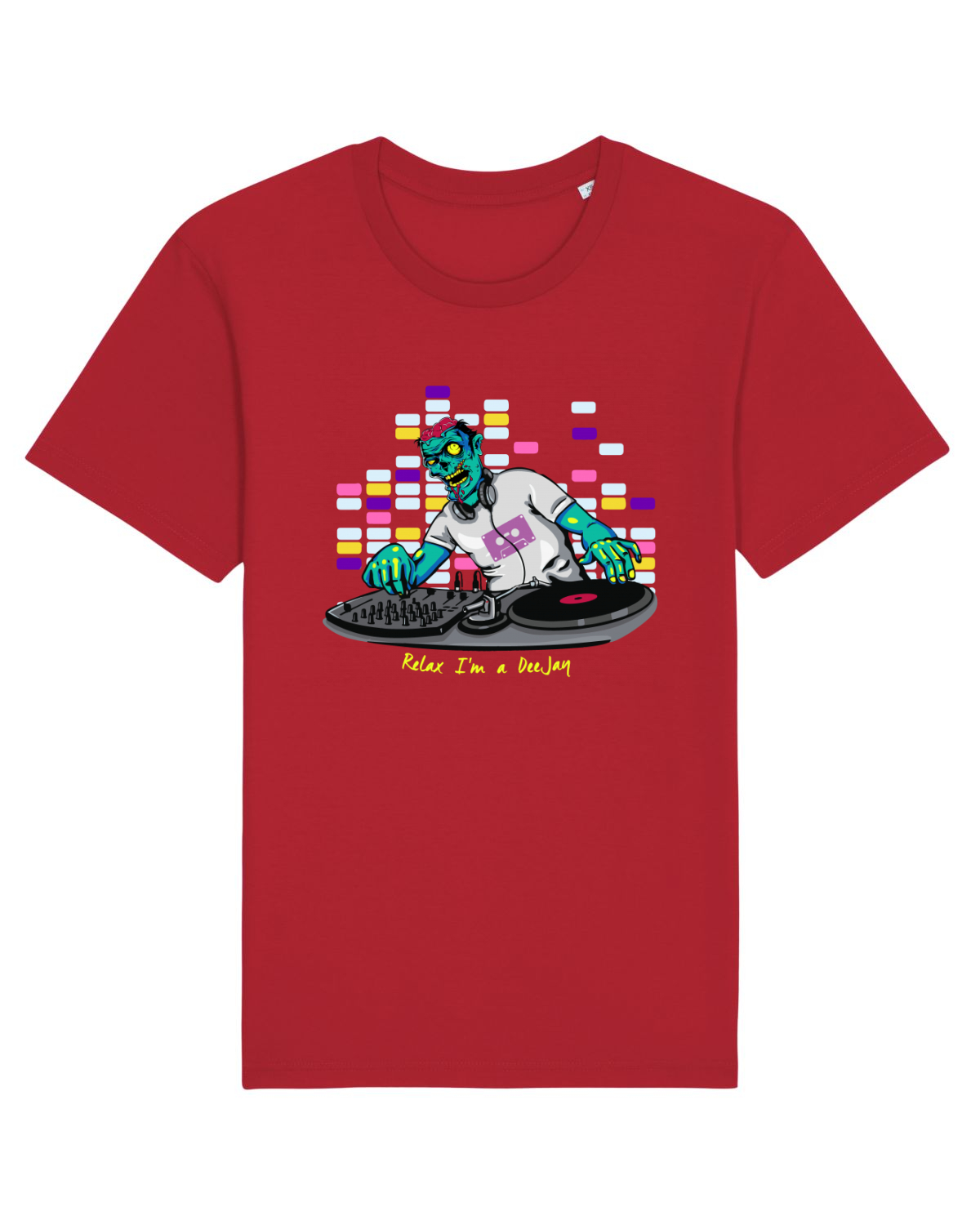 Tricou mânecă scurtă Unisex Rocker Red