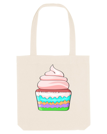 Delicious colored pink cupcake Natural