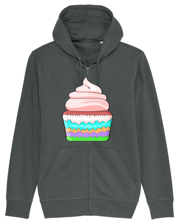 Delicious colored pink cupcake Anthracite