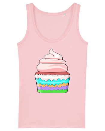 Delicious colored pink cupcake Cotton Pink