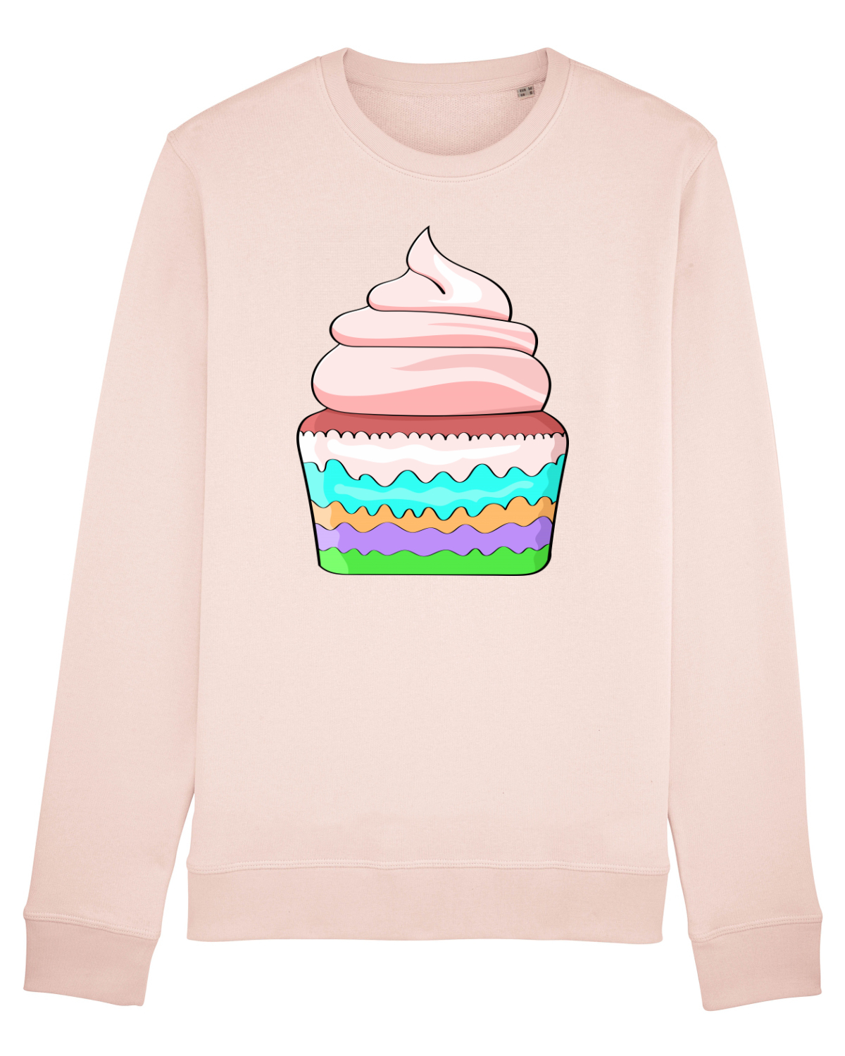 Bluză mânecă lungă Unisex Rise Candy Pink