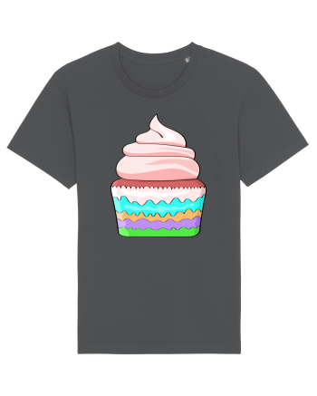 Delicious colored pink cupcake Anthracite