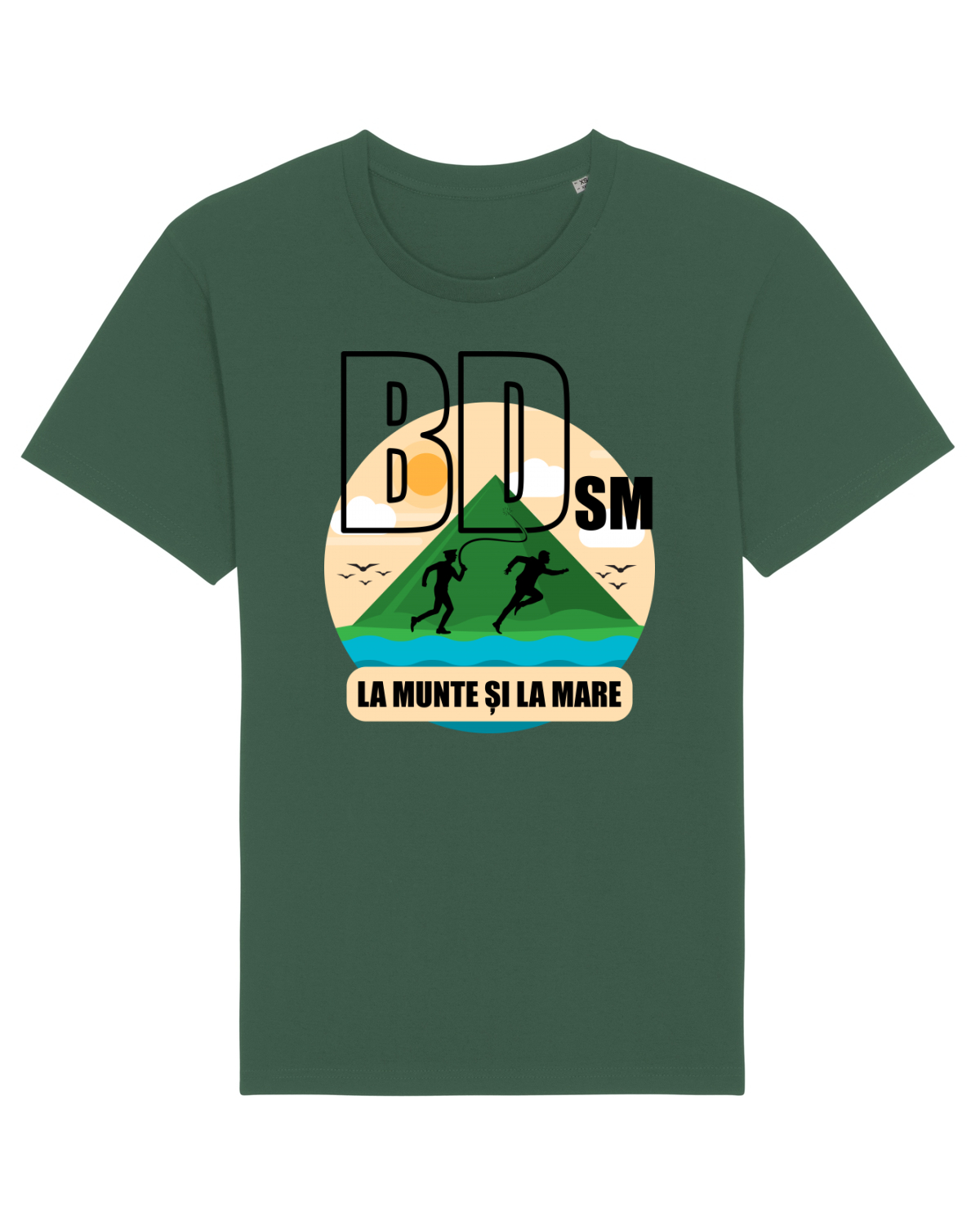 Tricou mânecă scurtă Unisex Rocker Bottle Green
