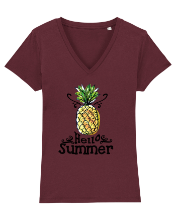 Hello Summer Ananas Burgundy