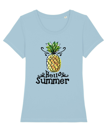 Hello Summer Ananas Sky Blue