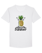 Hello Summer Ananas Tricou mânecă scurtă guler larg Bărbat Skater