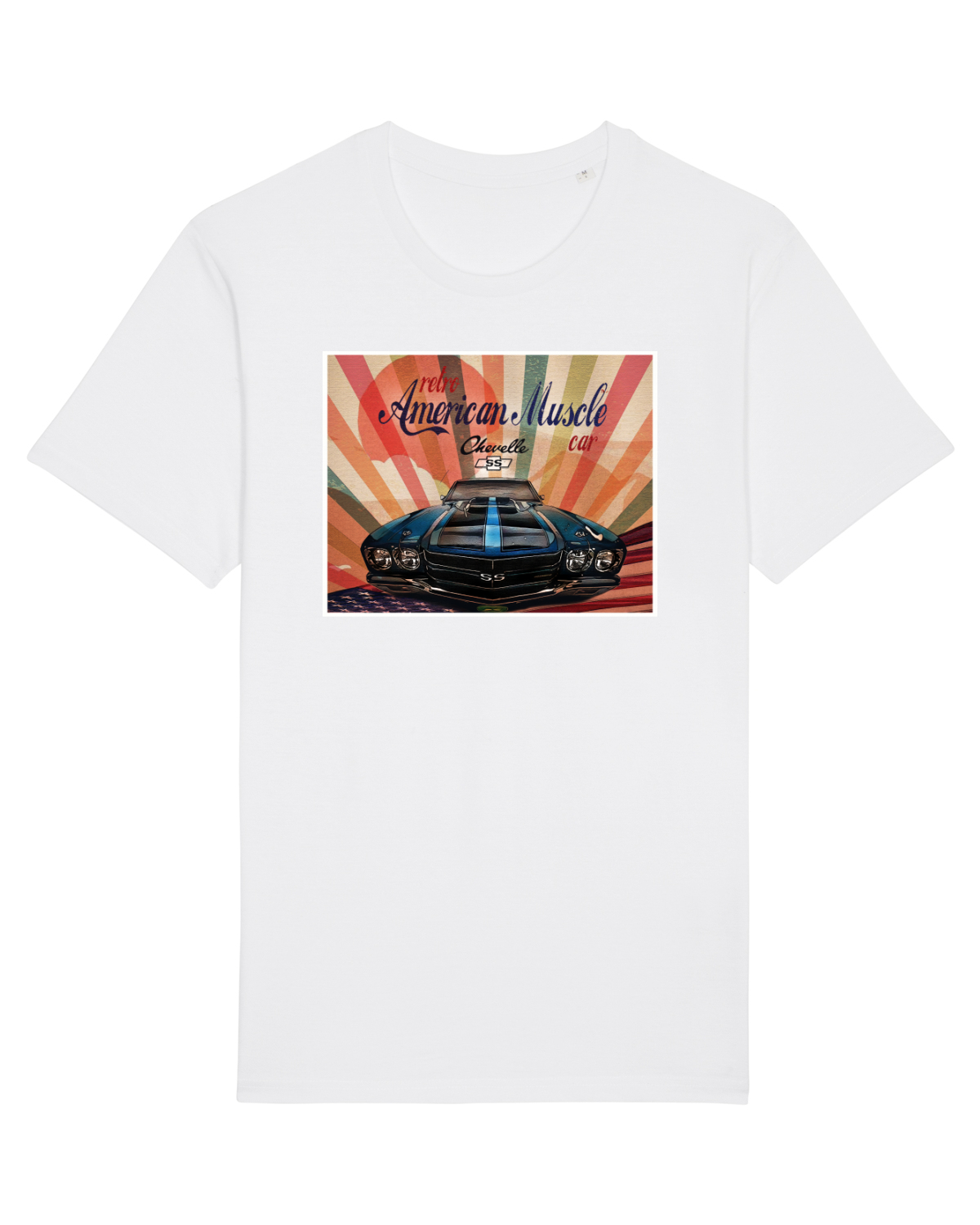 Tricou mânecă scurtă Unisex Rocker White