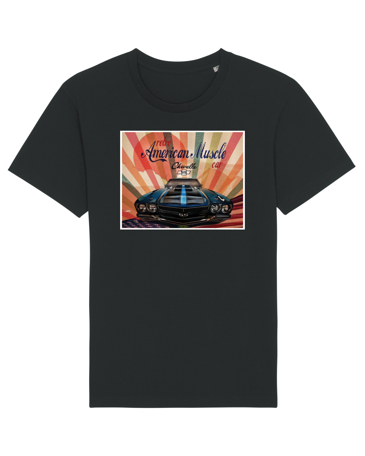 Tricou mânecă scurtă Unisex Rocker Black