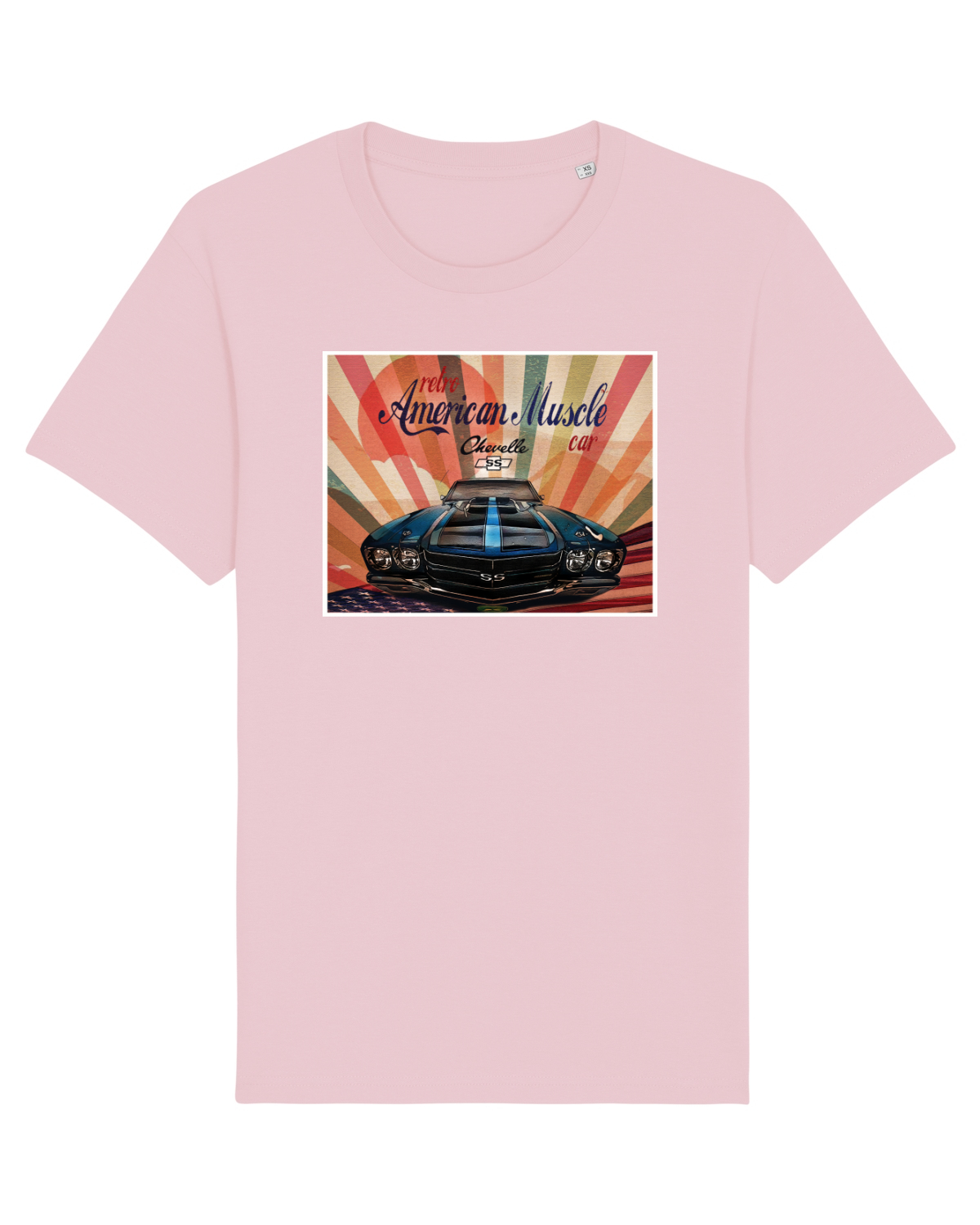 Tricou mânecă scurtă Unisex Rocker Cotton Pink