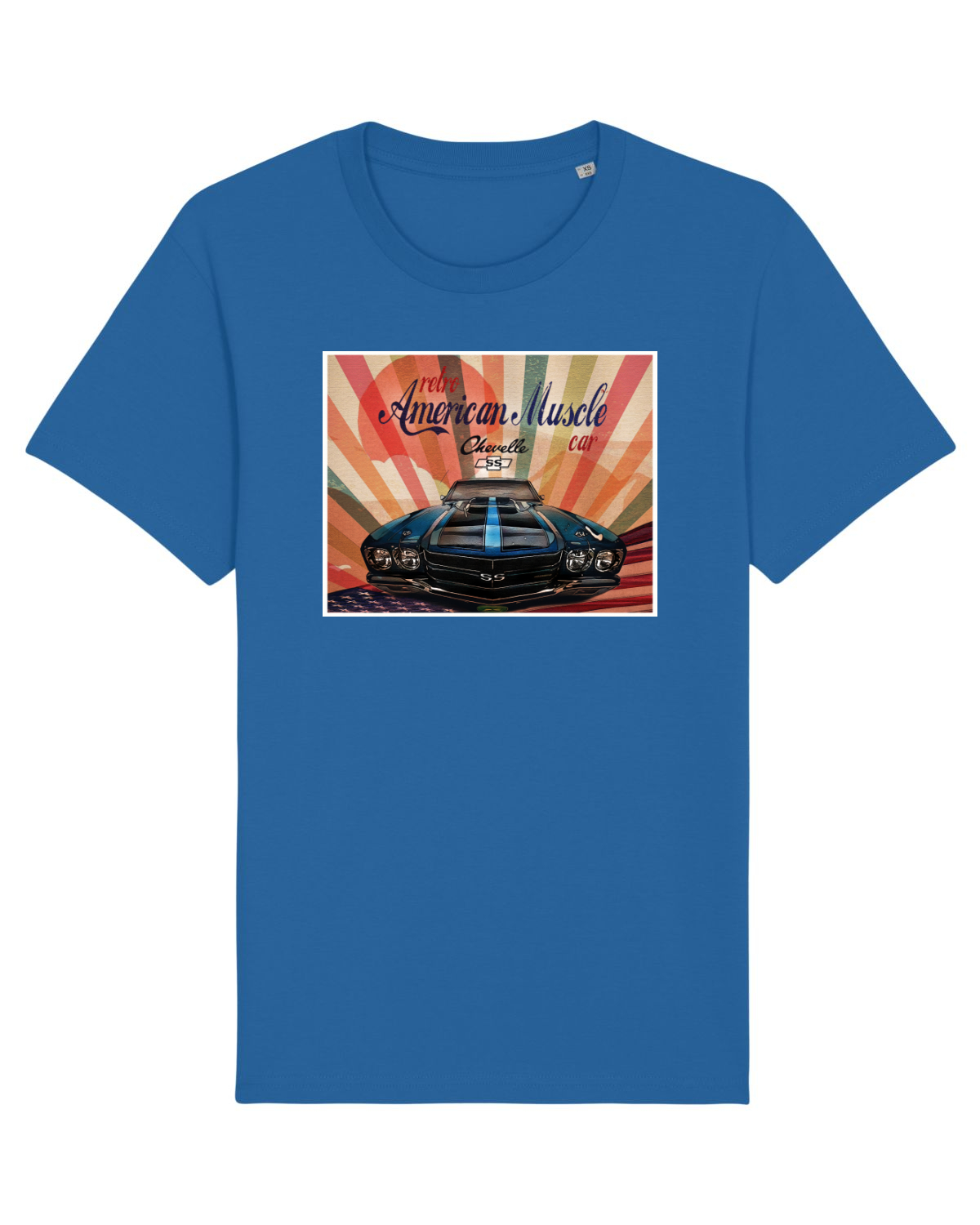 Tricou mânecă scurtă Unisex Rocker Royal Blue