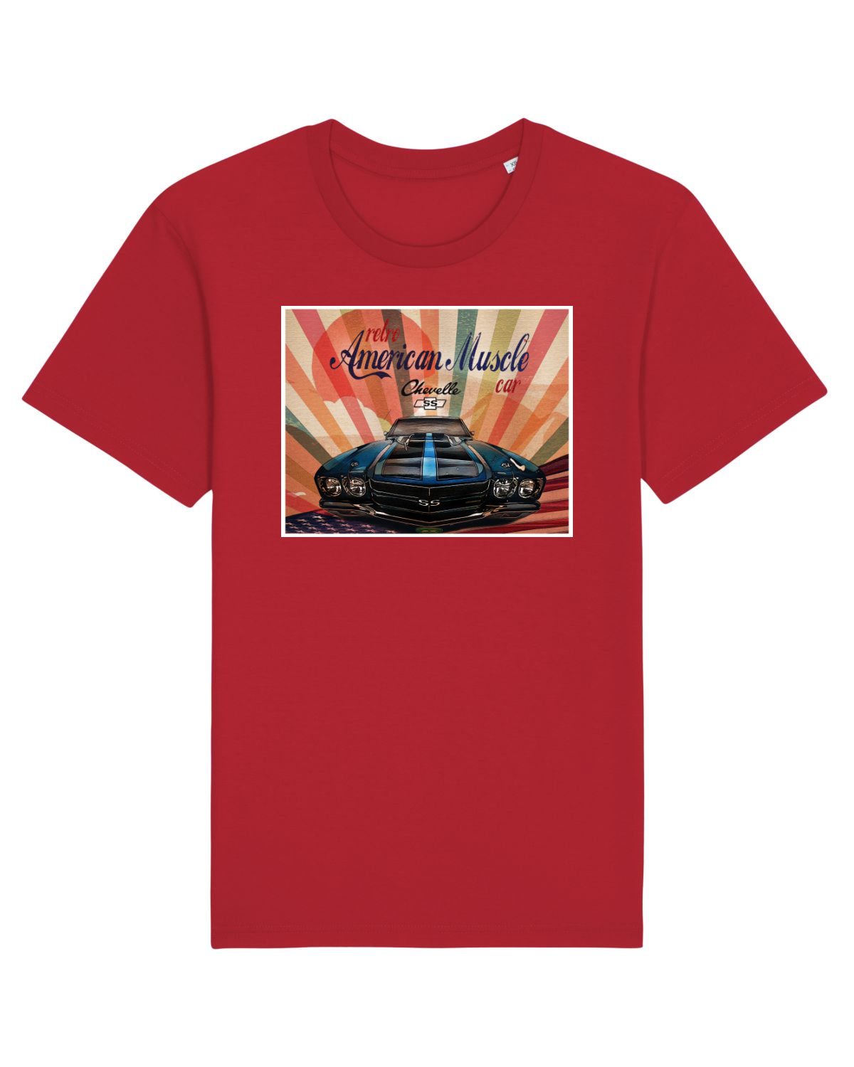 Tricou mânecă scurtă Unisex Rocker Red
