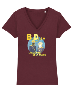 BDsm#1 Tricou mânecă scurtă guler V Damă Evoker