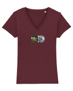 BDsm#3 Tricou mânecă scurtă guler V Damă Evoker