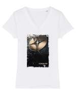 Foundation Tricou mânecă scurtă guler V Damă Evoker