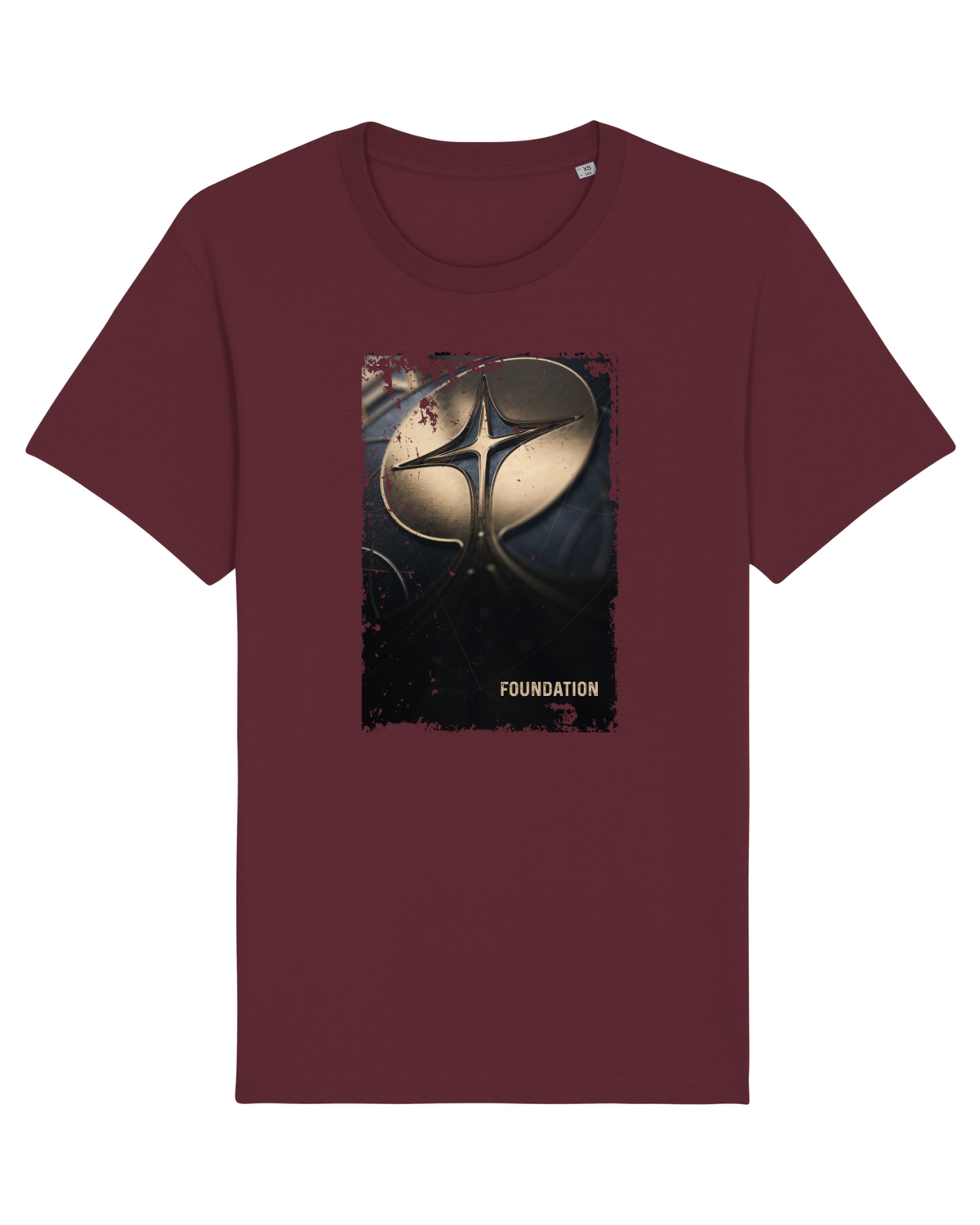 Tricou mânecă scurtă Unisex Rocker Burgundy