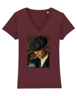Thomas Shelby Tricou mânecă scurtă guler V Damă Evoker