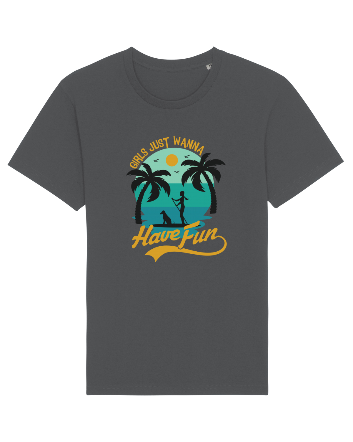 Tricou mânecă scurtă Unisex Rocker Anthracite