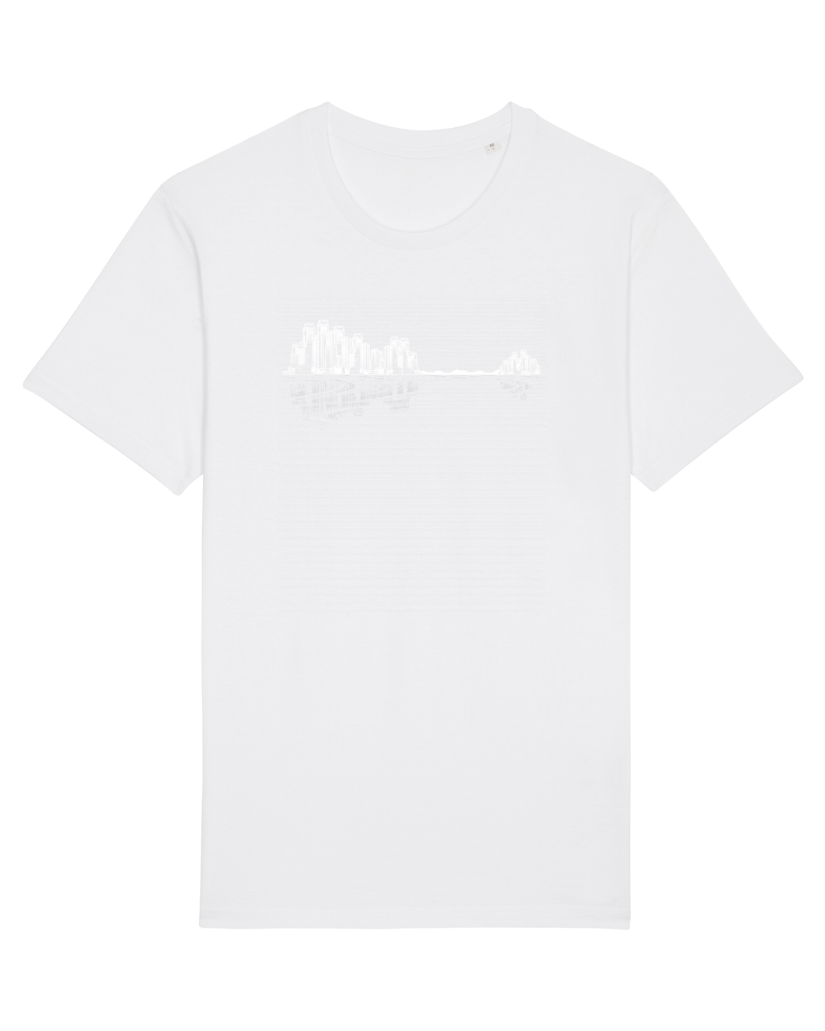Tricou mânecă scurtă Unisex Rocker White