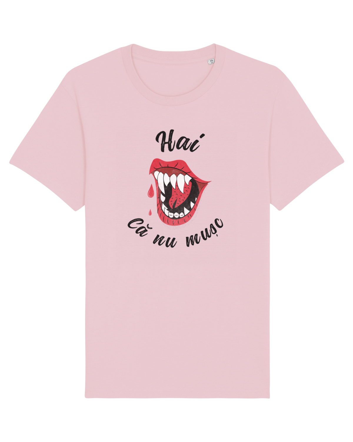 Tricou mânecă scurtă Unisex Rocker Cotton Pink