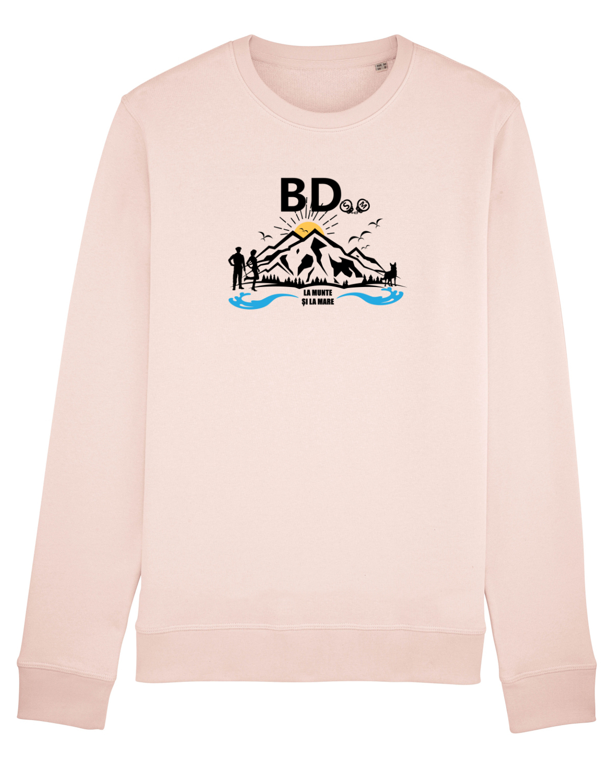 Bluză mânecă lungă Unisex Rise Candy Pink