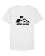 BDsm (la munte si la mare) #2 Tricou mânecă scurtă guler larg Bărbat Skater