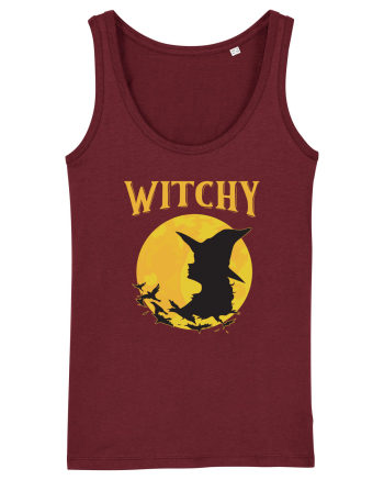 cu desene de Halloween - Witchy Burgundy
