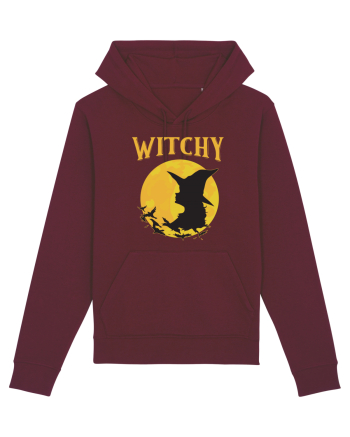 cu desene de Halloween - Witchy Burgundy